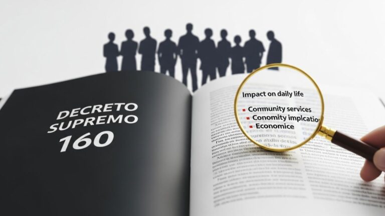 Decreto Supremo 160 is a significant piece of legislation that impacts various aspects of society, particularly in relation to indigenous communities.